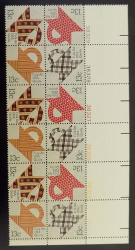 # 1745-48 (1978) Quilts - PB, LR #38329, MNH