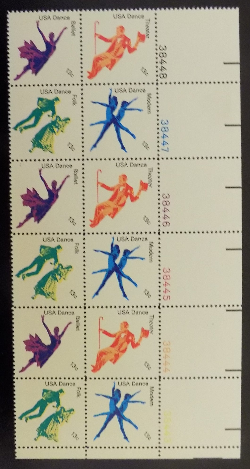 # 1749-52 (1978) Dance - PB, LR #38448, MNH