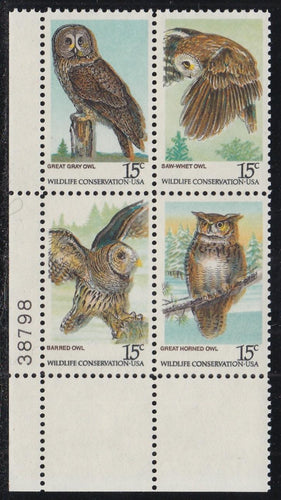 # 1760-63 (1978) Owls - PB, LL #38798, MNH