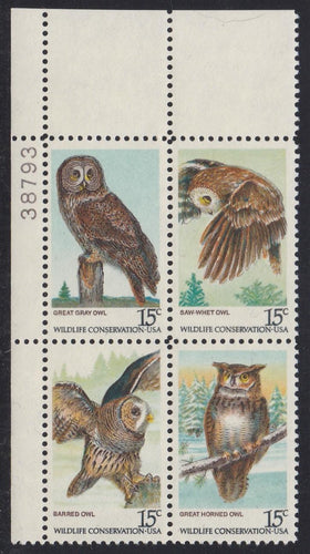 # 1760-63 (1978) Owls - PB, UL #38793, MNH