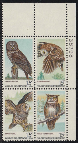# 1760-63 (1978) Owls - PB, UR #38798, MNH