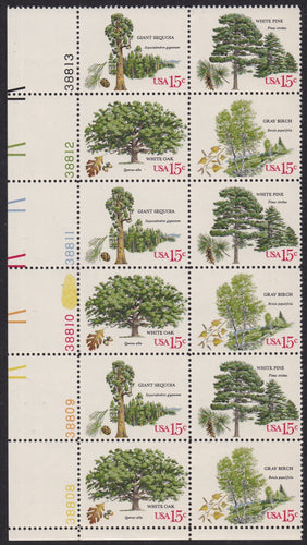 # 1764-67 (1978) Trees - PB, LL #38813, MNH, Yellow Blob