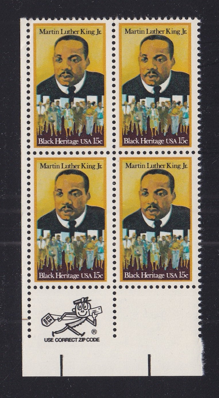 # 1771 (1979) MLK - Zip BK/4, LL, MNH