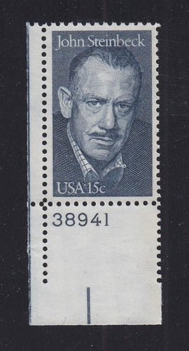 # 1773 (1979) Steinbeck - Plt sgl, LL #38941, MNH