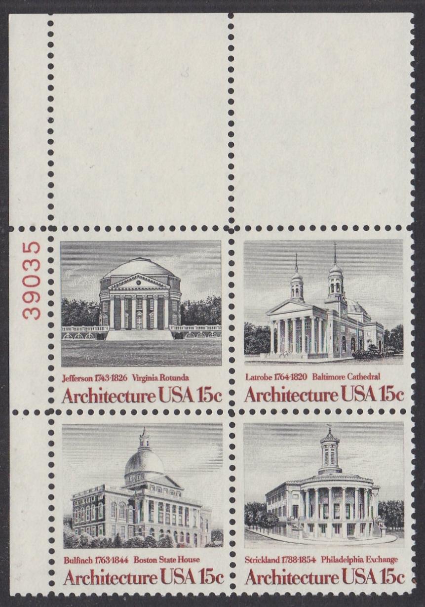 # 1779-82 (1979) Architecture - PB, UL #39035, MNH