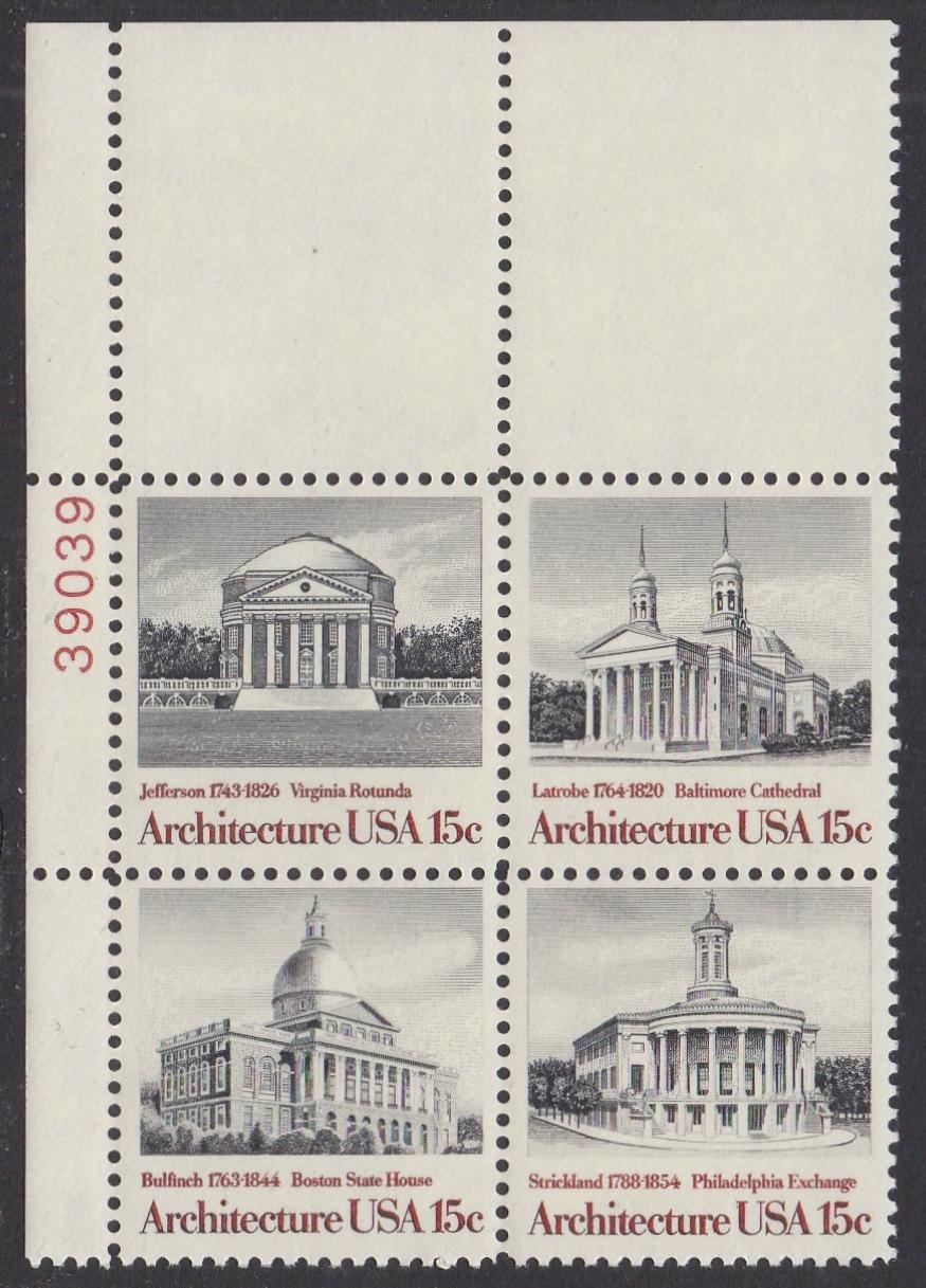 # 1779-82 (1979) Architecture - PB, UL #39039, MNH