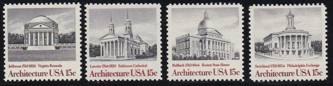 # 1779-82 (1979) Architecture - Sgls, Set/4, MNH