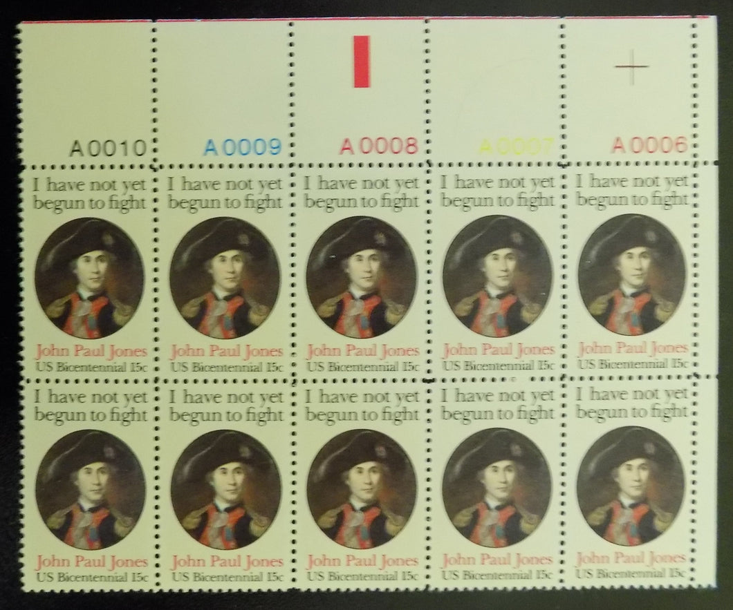 # 1789A (1979) J P Jones, 11x11 - PB, UR #A0010, MNH