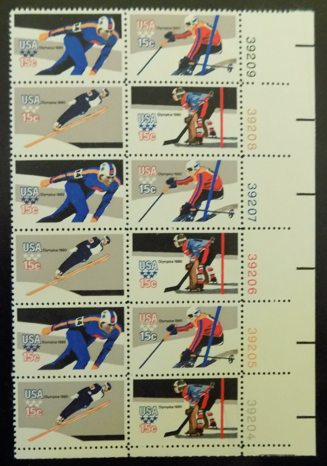 # 1795-98 (1980) Olympics, 11.25x10.5 - PB, LR #39209, MNH