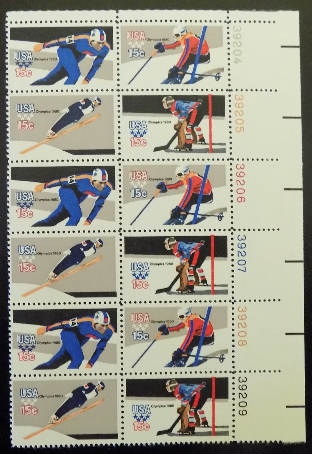 # 1795-98 (1980) Olympics, 11.25x10.5 - PB, UR #39209, MNH