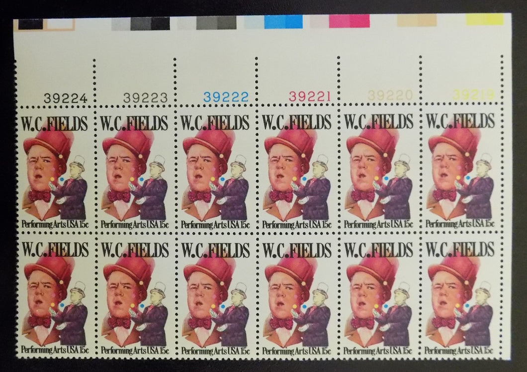 # 1803 (1980) WC Fields - PB, UR #39224, MNH