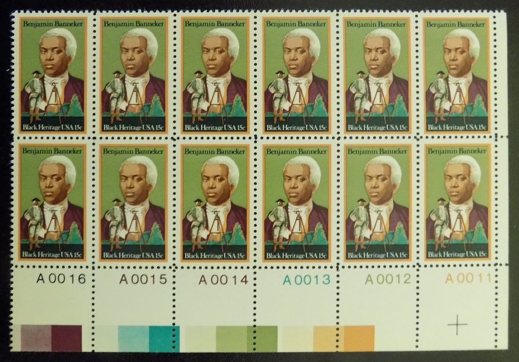 # 1804 (1980) Banneker - PB, LR #A0016, MNH