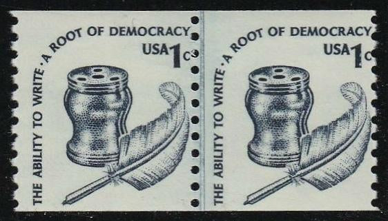 # 1811 (1980) Quill, DG, OA Tag, GP - Coil LP, F MNH