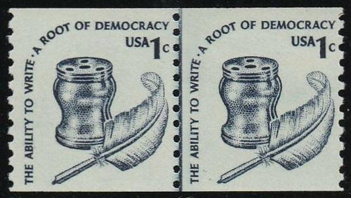 # 1811 (1980) Quill, DG, OA Tag, GP - Coil LP, MNH