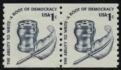 # 1811 (1980) Quill, SG, OA Tag, GP - Coil pr, XF MNH