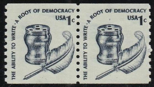 # 1811 (1980) Quill, SG, OA Tag, GP - Coil pr, MNH