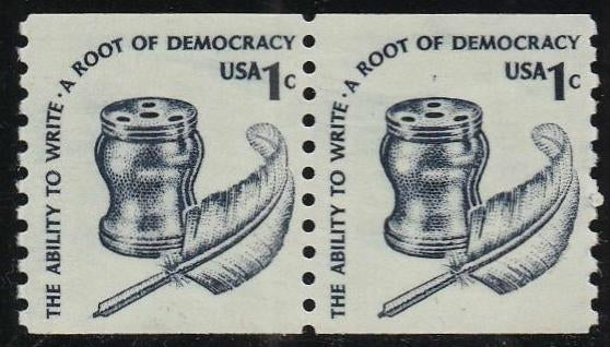 # 1811 (1980) Quill, SG, OA Tag, GP - Coil pr, MNH