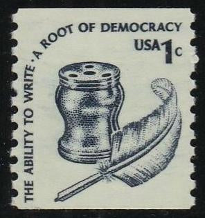 # 1811 (1980) Quill, SG, OA Tag, GP - Coil sgl, XF MNH