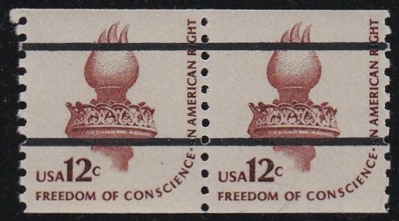 # 1816a (1981) Torch, red brown, DG, BP, Precancel - Coil pr, MNH