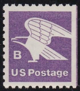 # 1819a (1981) Eagle, 'B', Second Transition Rate, Right Jointline - Bklt sgl, MNH