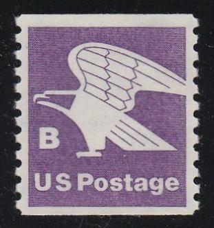# 1820 (1981) 'B' Second Transition Rate - Coil sgl, XF MNH