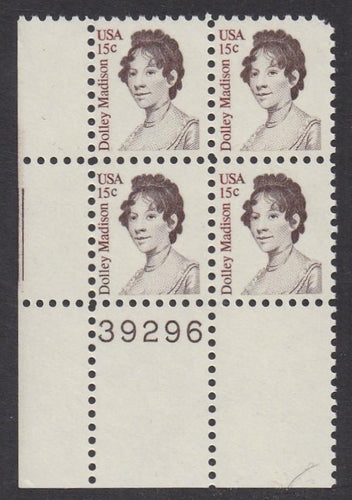 # 1822 (1980) Madison - PB, LL #39296, MNH
