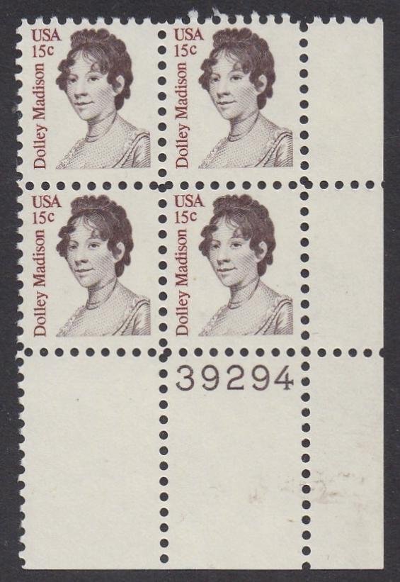 # 1822 (1980) Madison - PB, LR #39294, MNH