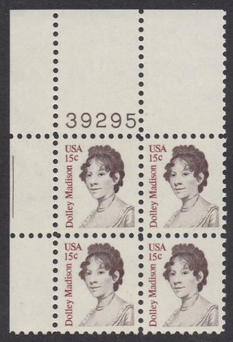 # 1822 (1980) Madison - PB, UL #39295, MNH