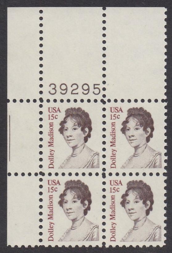 # 1822 (1980) Madison - PB, UL #39295, MNH
