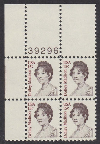 # 1822 (1980) Madison - PB, UL #39296, MNH