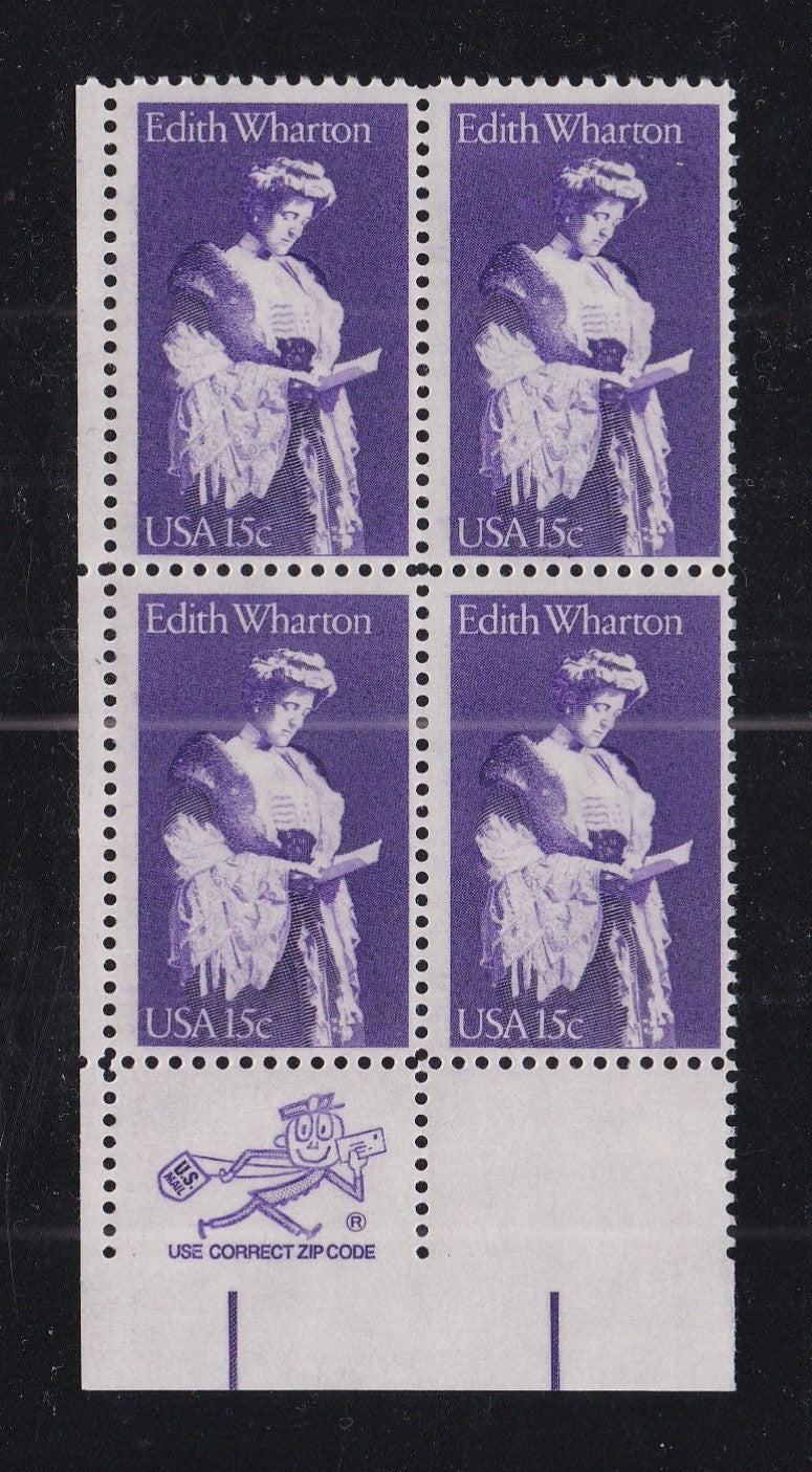 # 1832 (1980) Wharton - Mr. Zip, BK/4, LL, MNH