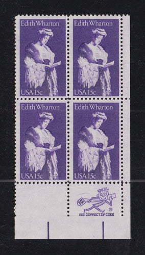 # 1832 (1980) Wharton - Mr. Zip, BK/4, LR, MNH