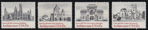 # 1838-41 (1980) Architecture - Sgls, Set/4, MNH