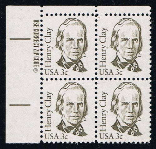 # 1846 (1983) Clay, OA tag - Zip BK/4, UL, MNH