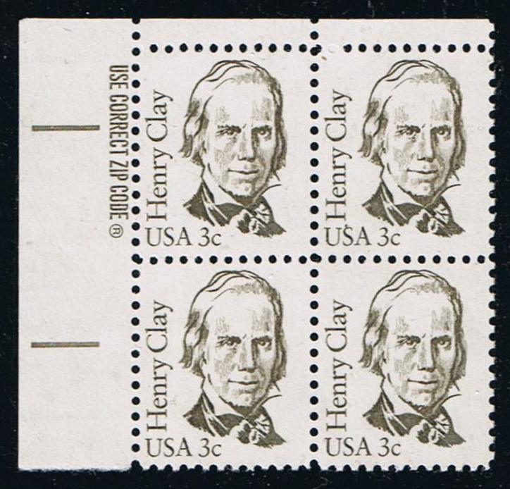 # 1846 (1983) Clay, OA tag - Zip BK/4, UL, MNH