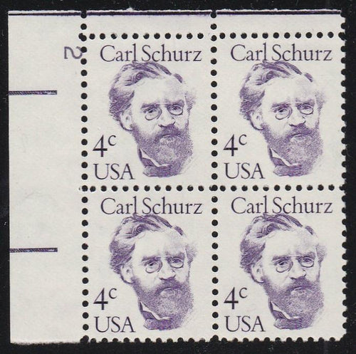 # 1847 (1983) Schurz, OA tag - PB, UL #2, MNH