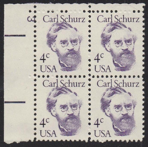 # 1847 (1983) Schurz, OA tag - PB, UL #3, MNH [2]