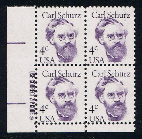 # 1847 (1983) Schurz, OA tag - Zip BK/4, LL, MNH