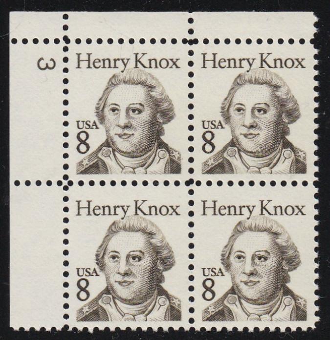# 1851 (1985) Knox, OA tag - PB, UL #3, MNH [2]