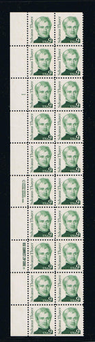 # 1852 (1985) Thayer, SB tag - PB, L #1, MNH