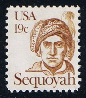 # 1859 (1980) Sequoyah, OA tag - Sgl, MNH