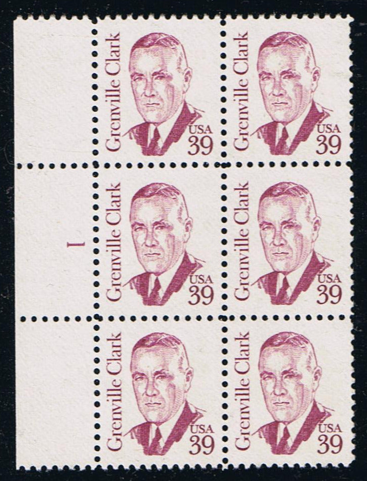 # 1867 (1985) Clark, SB tag, perf 10.9 - PB/6, L #1, MNH