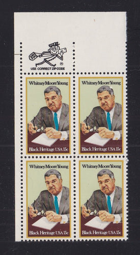 # 1875 (1981) Young - Mr. Zip, BK/4, UL, MNH