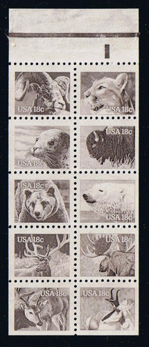 # 1889a (1981) Animals - Bklt pane, No #, MNH