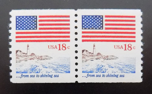# 1891 (1981) Flag & Anthem - Coil pr, XF MNH
