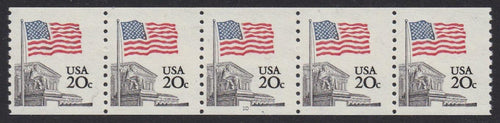 # 1895 (1981) Flag Coil - PS/5, #10, F