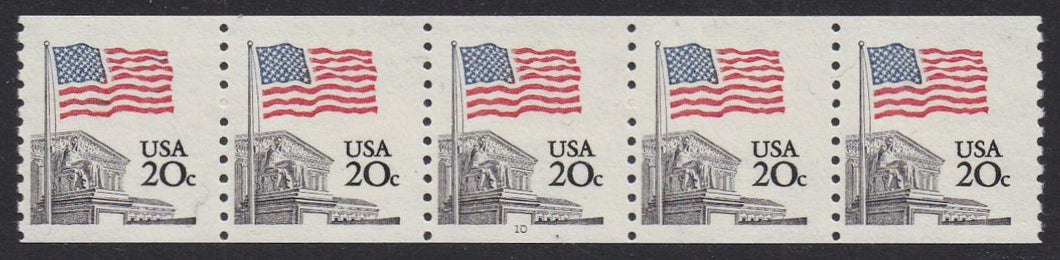 # 1895 (1981) Flag Coil - PS/5, #10, F