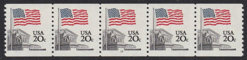 # 1895 (1981) Flag Coil - PS/5, #12, F