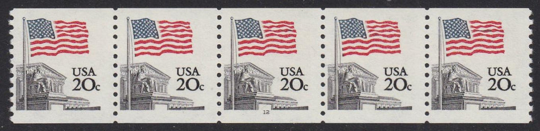 # 1895 (1981) Flag Coil - PS/5, #12, F