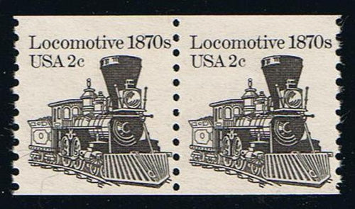 # 1897A (1982) 1870's Locomotive - Coil pr, MNH